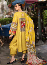 Charizma Combination Vol-03 Embroidered Linen Unstitched 3Pc Suit CCW7-26