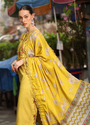 Charizma Combination Vol-03 Embroidered Linen Unstitched 3Pc Suit CCW7-26