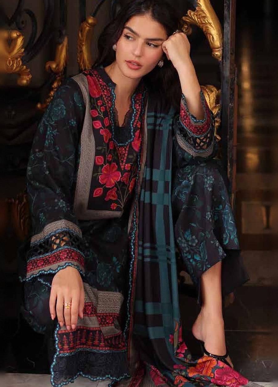 Charizma Combination Vol-03 Embroidered Linen Unstitched 3Pc Suit CCW7-27