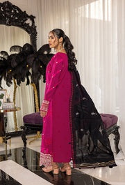 Humdum Charlotte Embroidered Chikankari Lawn Unstitched 3Pc Suit D-01