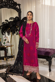 Humdum Charlotte Embroidered Chikankari Lawn Unstitched 3Pc Suit D-01