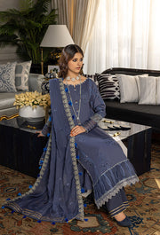Humdum Charlotte Embroidered Chikankari Lawn Unstitched 3Pc Suit D-02