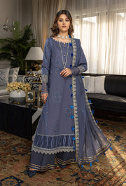 Humdum Charlotte Embroidered Chikankari Lawn Unstitched 3Pc Suit D-02