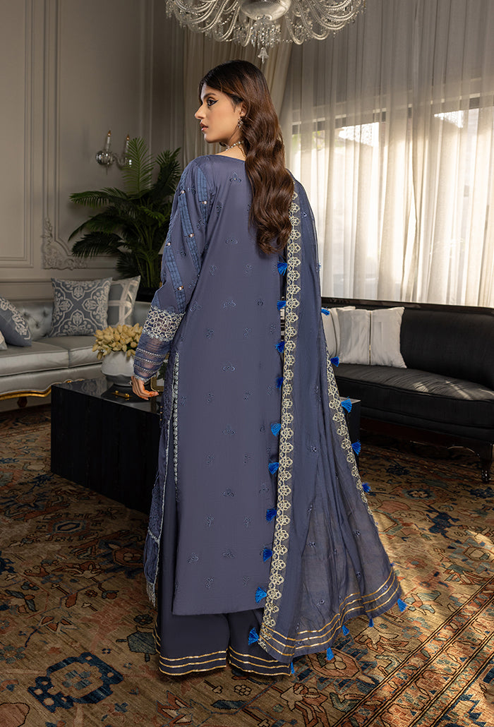 Humdum Charlotte Embroidered Chikankari Lawn Unstitched 3Pc Suit D-02