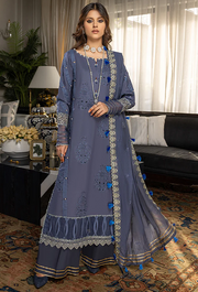 Humdum Charlotte Embroidered Chikankari Lawn Unstitched 3Pc Suit D-02