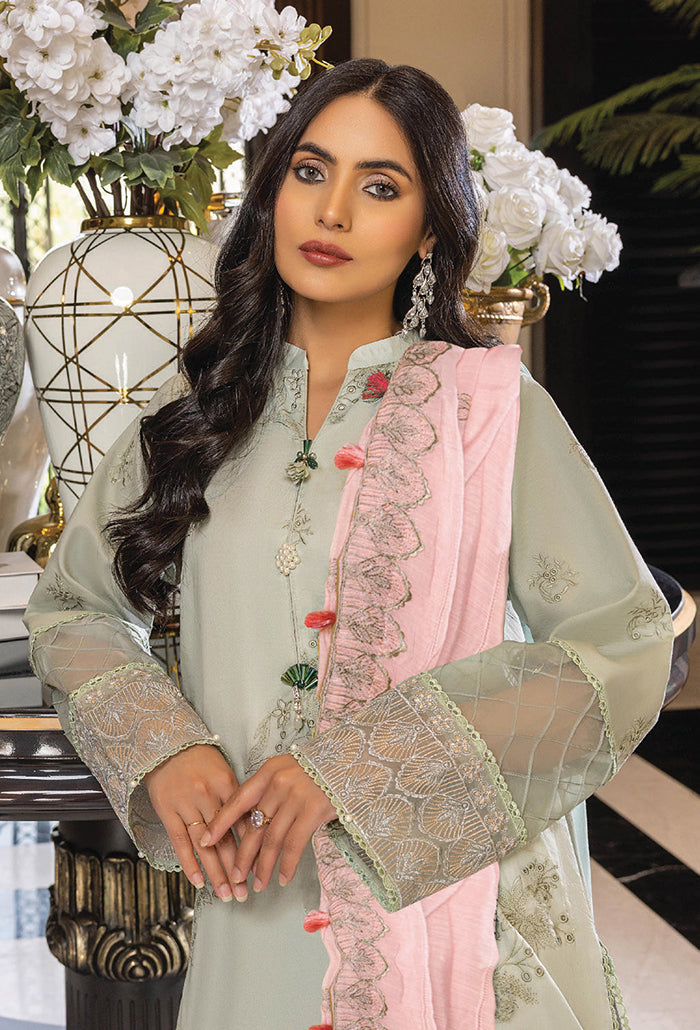 Humdum Charlotte Embroidered Chikankari Lawn Unstitched 3Pc Suit D-05