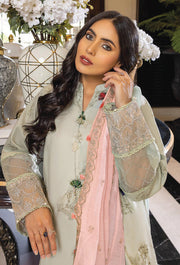 Humdum Charlotte Embroidered Chikankari Lawn Unstitched 3Pc Suit D-05