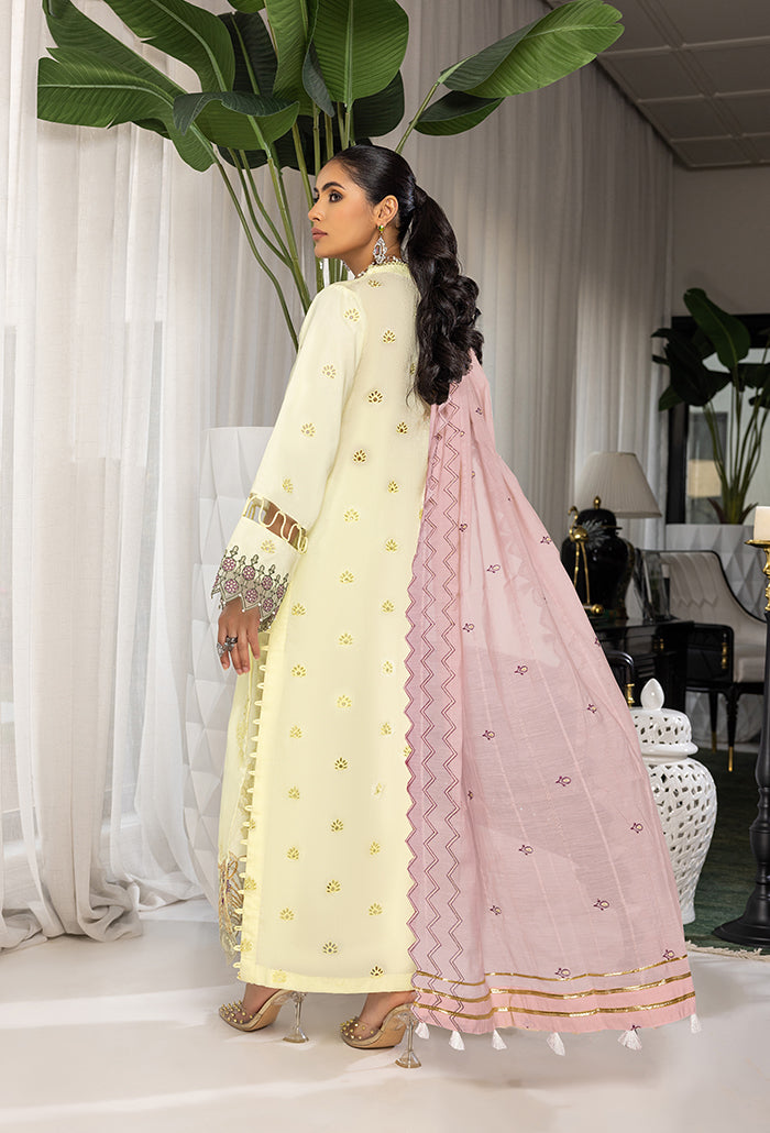 Humdum Charlotte Embroidered Chikankari Lawn Unstitched 3Pc Suit D-06