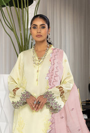 Humdum Charlotte Embroidered Chikankari Lawn Unstitched 3Pc Suit D-06