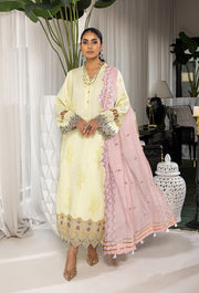 Humdum Charlotte Embroidered Chikankari Lawn Unstitched 3Pc Suit D-06