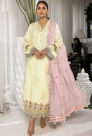 Humdum Charlotte Embroidered Chikankari Lawn Unstitched 3Pc Suit D-06