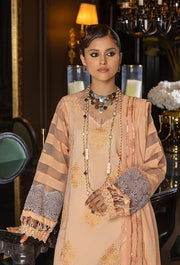 Humdum Charlotte Embroidered Chikankari Lawn Unstitched 3Pc Suit D-10