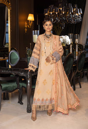Humdum Charlotte Embroidered Chikankari Lawn Unstitched 3Pc Suit D-10