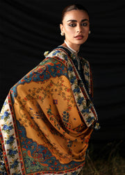 Hussain Rehar Embroidered Khaddar Unstitched 3Pc Suit - Chashm-e-Bahr