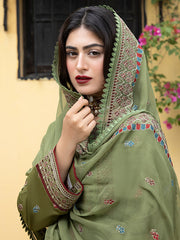 Afsaneh by Mahnur Embroidered Karandi Unstitched 3Pc Suit D-10 Cher