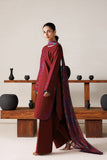 Farasha Summer Melody Embroidered Lawn Unstitched 3Pc Suit - Cherry Charm