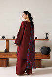 Farasha Summer Melody Embroidered Lawn Unstitched 3Pc Suit - Cherry Charm