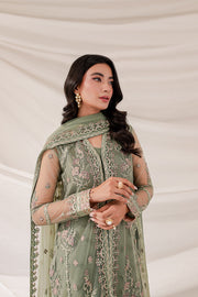 Farasha Lumiere Luxury Embroidered Net Unstitched 3Pc Suit - Ciara