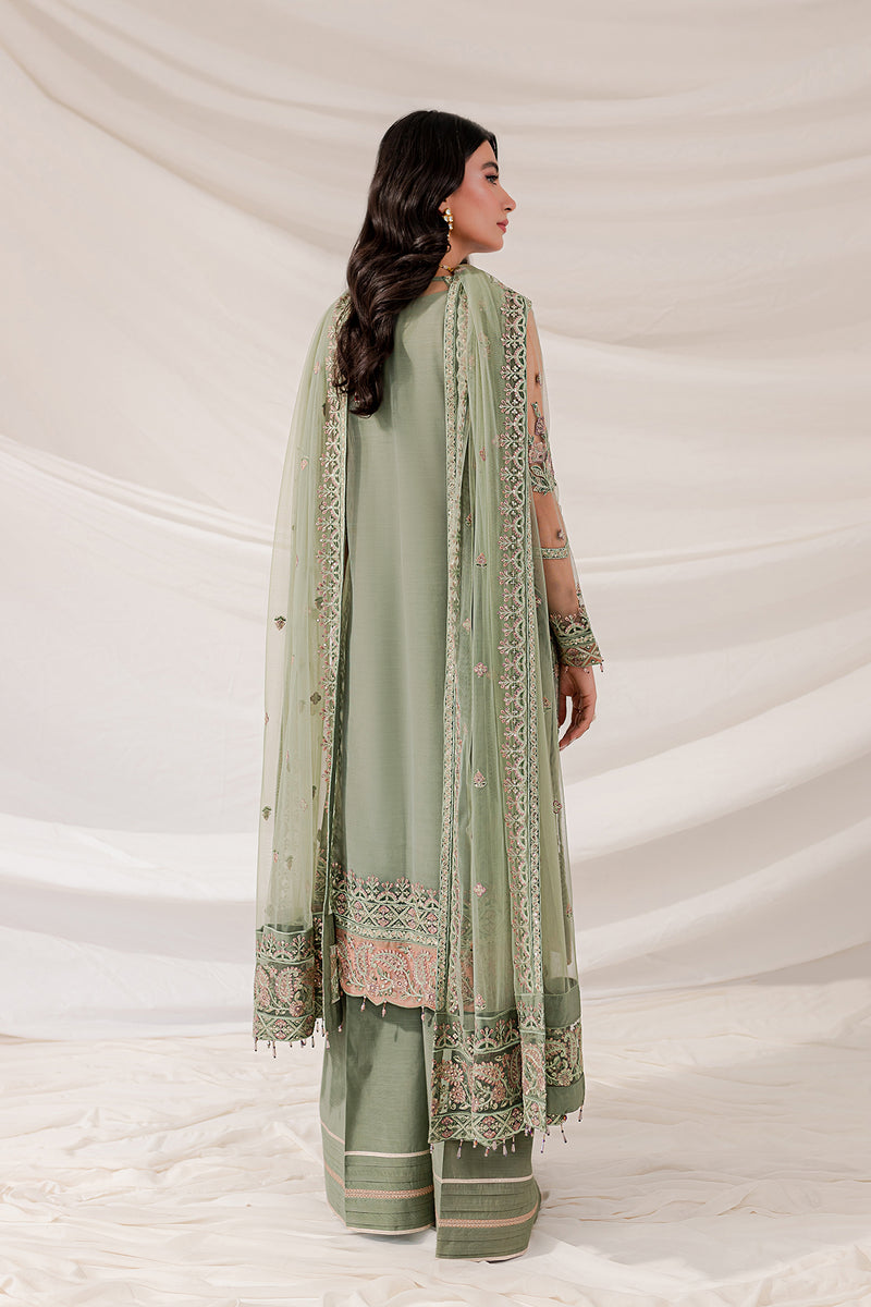 Farasha Lumiere Luxury Embroidered Net Unstitched 3Pc Suit - Ciara