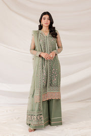 Farasha Lumiere Luxury Embroidered Net Unstitched 3Pc Suit - Ciara