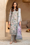 AF-EPL-7022-Cinder Embroidered Printed Lawn