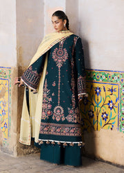 Hussain Rehar ZAN Unstitched Embroidered Lawn 3Pc Suit - Cinko