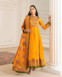 Zivah Apparel Unstitched Embroidered Luxury Lawn 3Pc Suit - Citrina
