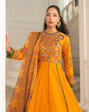 Zivah Apparel Unstitched Embroidered Luxury Lawn 3Pc Suit - Citrina