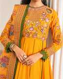Zivah Apparel Unstitched Embroidered Luxury Lawn 3Pc Suit - Citrina