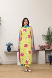 Feathers Premium Printed Lawn Unstitched 3Pc Suit Citrine Curation-FT774