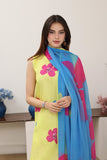 Feathers Premium Printed Lawn Unstitched 3Pc Suit Citrine Curation-FT774