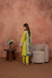 Feathers Premium Embroidered Lawn Unstitched 3Pc Suit Citrine Whisper-FT694
