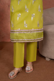Feathers Premium Embroidered Lawn Unstitched 3Pc Suit Citrine Whisper-FT694