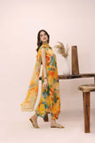Feathers Premium House of Petals Unstitched Lawn 3Pc Suit Citrus Century-FT750