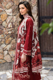 Farasha Embroidered Khaddar Unstitched 3Pc Suit - Claret