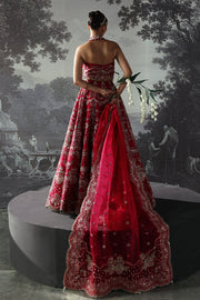 Afrozeh Embroidered Luxury Bridal Organza Unstitched 3Pc Suit AFB-24-07 CLAUDE