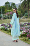 Farasha Summer Escape Embroidered Lawn Unstitched 3Pc Suit - Cloud Breeze