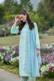 Farasha Summer Escape Embroidered Lawn Unstitched 3Pc Suit - Cloud Breeze