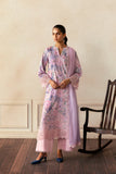 Afrozeh Daybreak Embroidered Lawn Unstitched 3Pc Suit - CLOUD KISSED