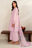 Farasha Summer Weaves Embroidered Lawn Unstitched 3Pc Suit - Cloud Pink