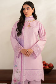 Farasha Summer Weaves Embroidered Lawn Unstitched 3Pc Suit - Cloud Pink
