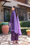 Farasha Sorine Summer Embroidered Lawn Unstitched 3Pc Suit - Cobalt Grace