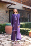 Farasha Sorine Summer Embroidered Lawn Unstitched 3Pc Suit - Cobalt Grace