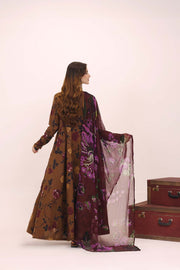 Feathers Premium House of Petals Unstitched Lawn 3Pc Suit Cocoa Canopy-FT757