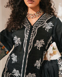 Zivah Apparel Unstitched Embroidered Luxury Lawn 3Pc Suit - Coral