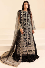 Farasha Luxury Formal Embroidered Net Unstitched 3Pc Suit - Coral Charm