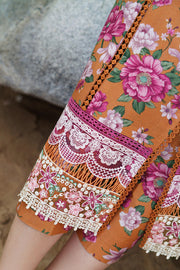 Farasha Summer Essentials Embroidered Lawn Unstitched 3Pc Suit - Coral Haze