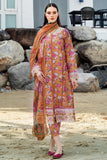 Farasha Summer Essentials Embroidered Lawn Unstitched 3Pc Suit - Coral Haze