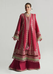 Hussain Rehar Embroidered Luxury Lawn Unstitched 3Pc Suit D-06 CORALE