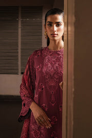 Afrozeh Festive Unstitched Chikankari Lawn 3Pc Suit AL-24-V4-09 CORDOVAN